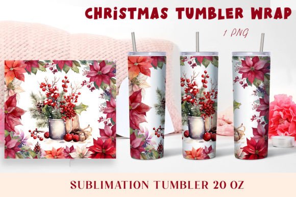 Download Christmas Watercolor Flowers Sublimation - Watercolor flowers sublimation Collection