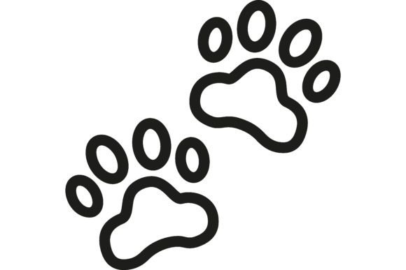 Download Icon of Paw Prints. Pet, Dog, Mammal, an - Print Collection