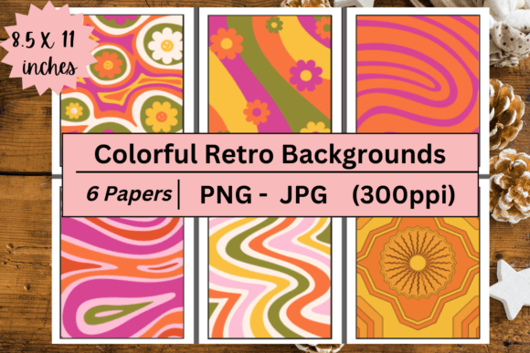 Download Colorful Retro Backgrounds Wallpapers - Premium Resources
