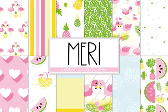 Download Tropical Party Printable Papers - Print Collection