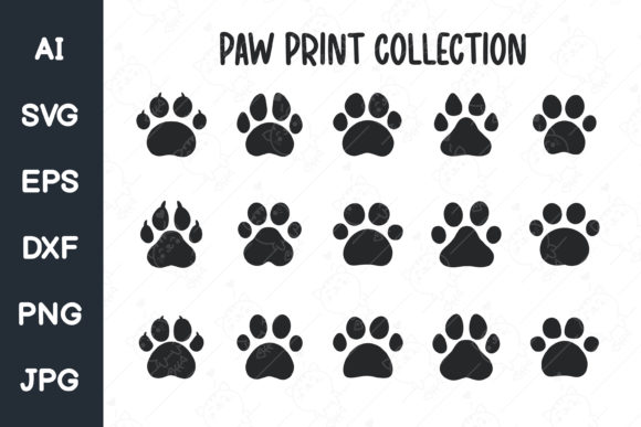 Download Dog and Cat Paw Prints. Footprints&nbsp; - Print Collection